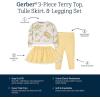 imageGerber Baby Girls Toddler 3Piece French Terry Top Tulle Tutu ampamp Legging Set