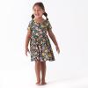 imageGerber Baby Girls Toddler Buttery Soft Short Sleeve Twirl Dress with Viscose Made from EucalyptusMidnight Floral