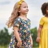 imageGerber Baby Girls Toddler Buttery Soft Short Sleeve Twirl Dress with Viscose Made from EucalyptusMidnight Floral