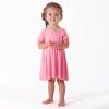 imageGerber Baby Girls Toddler Buttery Soft Short Sleeve Twirl Dress with Viscose Made from EucalyptusPink Lemonade