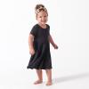 imageGerber Baby Girls Toddler Buttery Soft Short Sleeve Twirl Dress with Viscose Made from EucalyptusShadow