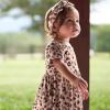 imageGerber Baby Girls Toddler Buttery Soft Short Sleeve Twirl Dress with Viscose Made from EucalyptusSpotted Leopard