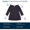 imageGerber Baby Girls Toddler Long Sleeve Dress with Ruffle DetailCharcoal