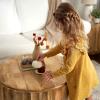 imageGerber Baby Girls Toddler Long Sleeve Dress with Ruffle DetailYellow Dots