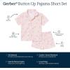 imageGerber Baby Girls Toddlers and Baby Girls 2Piece Coat Style Pajama Short SetFlamingoes