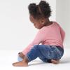 imageGerber Baby Toddler Rib Waist Stretch Denim Skinny JeansBlue Denim