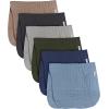 imageGerber Baby Unisex Muslin Burp Cloths 6Pack Multi Rainbow Large Size 20quot x 10quotMulti Blues Browns