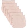 imageGerber Baby Unisex Muslin Burp Cloths 6Pack Multi Rainbow Large Size 20quot x 10quotPink