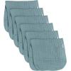 imageGerber Baby Unisex Muslin Burp Cloths 6Pack Multi Rainbow Large Size 20quot x 10quotTeal