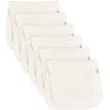 imageGerber Baby Unisex Muslin Burp Cloths 6Pack Multi Rainbow Large Size 20quot x 10quotVanilla