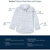 imageGerber Baby and Toddler Boys Long Sleeve Button Up Plaid ShirtGray Plaid