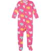 imageGerber BabyGirls 4Pack Footed PajamasUnicorns Cats Pink