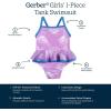 imageGerber Girls OnePiece SwimsuitPurple Floral Shell