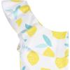 imageGerber Girls OnePiece SwimsuitWhite Yellow Lemons