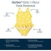imageGerber Girls OnePiece SwimsuitYellow White Polka Dot