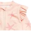 imageGerber Girls Toddler Long Sleeve One Piece Rashguard SwimsuitPink Starfish