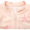 imageGerber Girls Toddler Long Sleeve One Piece Rashguard SwimsuitPink Starfish