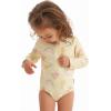 imageGerber Girls Toddler Long Sleeve One Piece Rashguard SwimsuitYellow Fruit