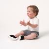 imageGerber Kids Baby Toddler Boy and Girl Stretchy Knit SlipOn SneakerBlack