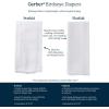 imageGerber Unisex Baby Boys Girls Birdseye Prefold Cloth Diapers Multipack White 3Ply 10 PackWhite