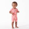 imageGerber Unisex Baby Buttery Soft Short Sleeve Romper with Viscose Made from EucalyptusJust Peachy