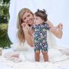 imageGerber Unisex Baby Buttery Soft Short Sleeve Romper with Viscose Made from EucalyptusMidnight Floral