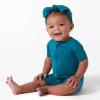 imageGerber Unisex Baby Buttery Soft Short Sleeve Romper with Viscose Made from EucalyptusOcean Teal