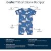imageGerber Unisex Baby Buttery Soft Short Sleeve Romper with Viscose Made from EucalyptusPolar Night