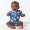 imageGerber Unisex Baby Buttery Soft Short Sleeve Romper with Viscose Made from EucalyptusPolar Night