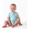 imageGerber Unisex Baby Buttery Soft Short Sleeve Romper with Viscose Made from EucalyptusRainbow Sky