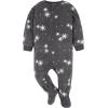 imageGerber Unisex Baby Toddler Flame Resistant Fleece Footed Holiday Pajamas 2PackGrey Snowmen