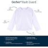 imageGerber Unisex Baby Toddler UPF 50 Long Sleeve Rashguard Swim ShirtLight Blue