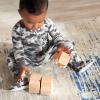 imageGerber babyboys 2pack Snug Fit Footed Cotton PajamasGrey Camo