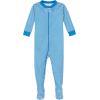 imageGerber babyboys 2pack Snug Fit Footed Cotton PajamasSpace Blue