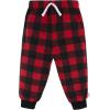 imageGerber babyboys 2piece Fleece Pajamas Pants SetRed Plaid