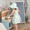 imageGerber babygirls 3piece Sundress Diaper Cover and Hat SetLemons