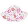 imageGerber babygirls 3piece Sundress Diaper Cover and Hat SetWhite and Pink Garden