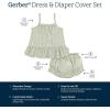 imageGerber babygirls Sleeveless Tunic Top and Diaper Cover SetPears