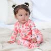 imageGerber babygirls Toddler Butterysoft Snug Fit Footed Pajamas With Viscose Made With EucalyptusJust Peachy