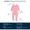 imageGerber babygirls Toddler Butterysoft Snug Fit Footed Pajamas With Viscose Made With EucalyptusJust Peachy