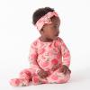 imageGerber babygirls Toddler Butterysoft Snug Fit Footed Pajamas With Viscose Made With EucalyptusJust Peachy