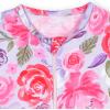 imageGerber babygirls Toddler Butterysoft Snug Fit Footed Pajamas With Viscose Made With EucalyptusLilac Garden