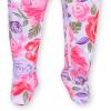 imageGerber babygirls Toddler Butterysoft Snug Fit Footed Pajamas With Viscose Made With EucalyptusLilac Garden