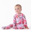 imageGerber babygirls Toddler Butterysoft Snug Fit Footed Pajamas With Viscose Made With EucalyptusLilac Garden