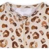 imageGerber babygirls Toddler Butterysoft Snug Fit Footed Pajamas With Viscose Made With EucalyptusSpotted Leopard