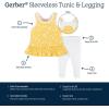 imageGerber babygirls Tunic and Legging SetYellow Garden