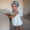imageModern Moments by Gerber Baby Girls Mini Flutter Sleeve Bubble RomperLight Sky Beach Umbrella