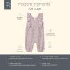 imageModern Moments by Gerber Baby Girls Ruffles Long Leg RomperLight Lilac Stamp Fleur