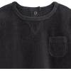 imageModern Moments by Gerber Baby Velour 2Piece Drop Shoulder Top ampamp Pant SetDark Grey