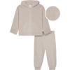 imageModern Moments by Gerber Baby and Toddler Hooded Sweater Knit Jacket ampamp JoggerTaupe